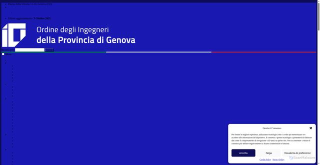 Security scan screenshot of https://www.ordineingegneri.genova.it/