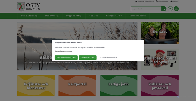 Security scan screenshot of https://www.osby.se/