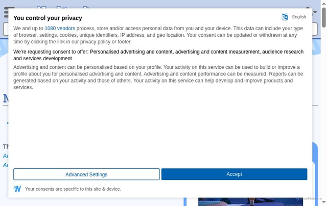 Security scan screenshot of https://nookipedia.com/wiki/Meteor_shower