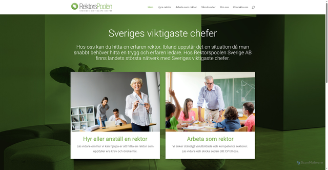 Security scan screenshot of https://rektoreratthyra.se
