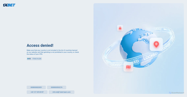 Security scan screenshot of https://1xlite-12947.pro