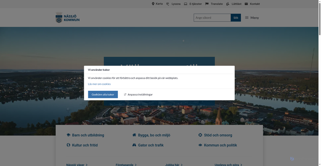 Security scan screenshot of https://Nassjo.se