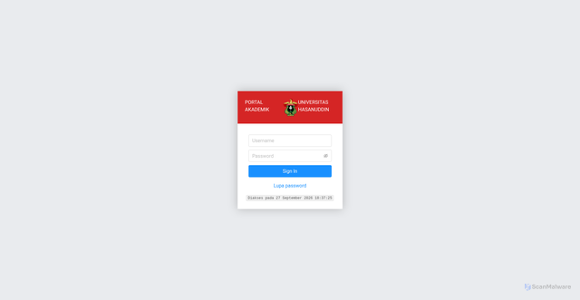Security scan screenshot of https://neosia.unhas.ac.id