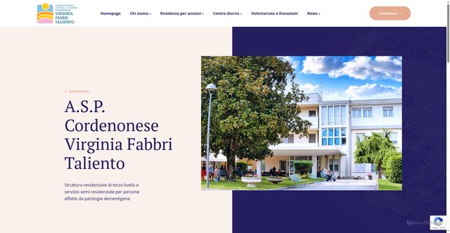 Security scan screenshot of https://www.aspcordenonese.it/