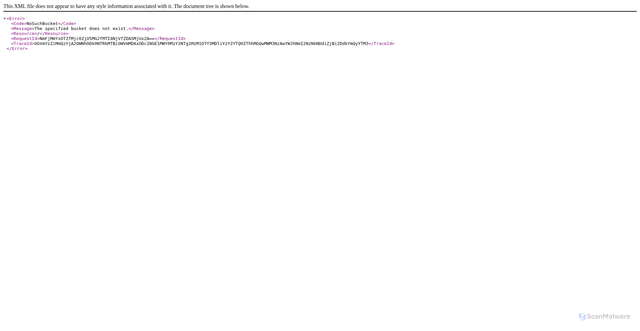 Security scan screenshot of https://sao-only.cos.sa-saopaulo.myqcloud.com