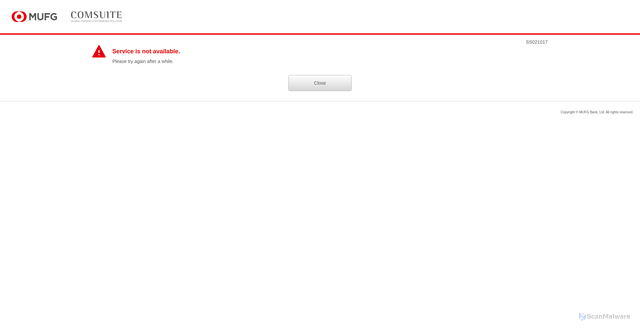 Security scan screenshot of https://e.ebusiness.bk.mufg.jp