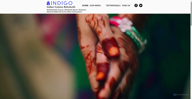 Security scan screenshot of https://www.indigorehoboth.com/