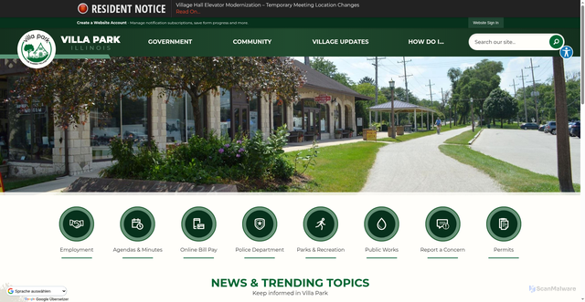 Security scan screenshot of https://www.invillapark.com/