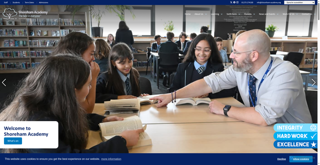 Security scan screenshot of https://www.shoreham-academy.org/