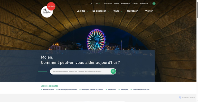 Security scan screenshot of https://www.vdl.lu