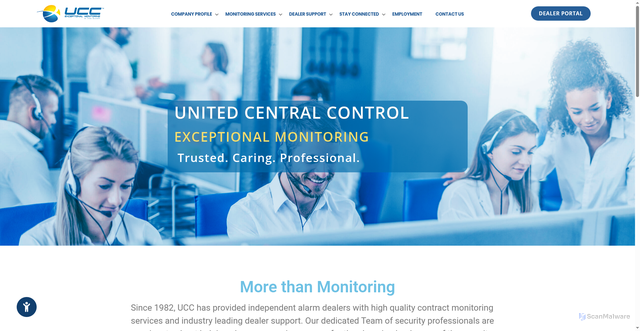 Security scan screenshot of https://teamucc.com