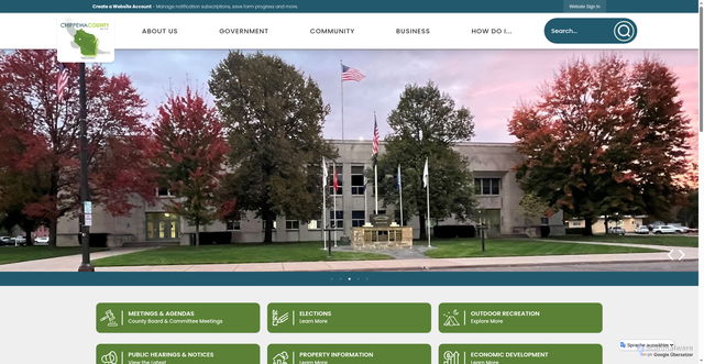 Security scan screenshot of https://chippewacountywi.gov/