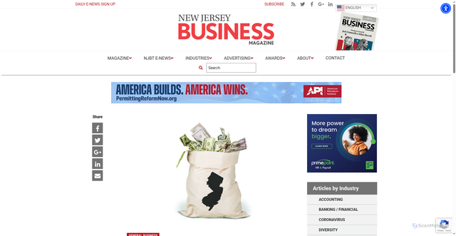 Security scan screenshot of https://njbmagazine.com/njb-news-now/2025-anchor-payments-begin-for-nj-residents/