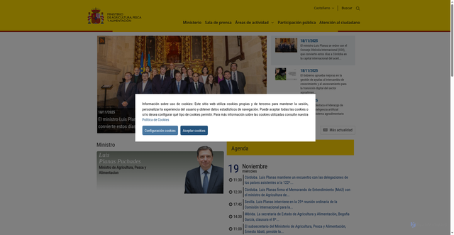 Security scan screenshot of https://www.mapa.gob.es/es/