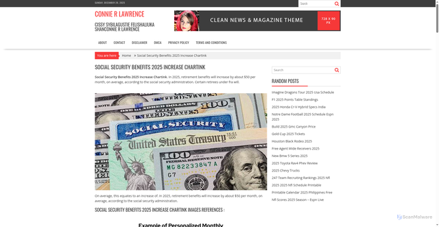 Security scan screenshot of https://connierlawrencel.pages.dev/zqjik-social-security-benefits-2025-increase-chartink-jyivv/