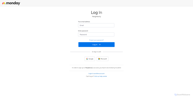 Security scan screenshot of https://neighborly.monday.com