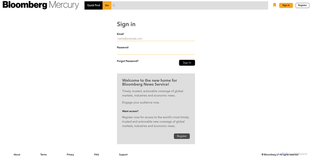 Security scan screenshot of https://mercury.bloomberg.com/news/TF8GV5T96OSH