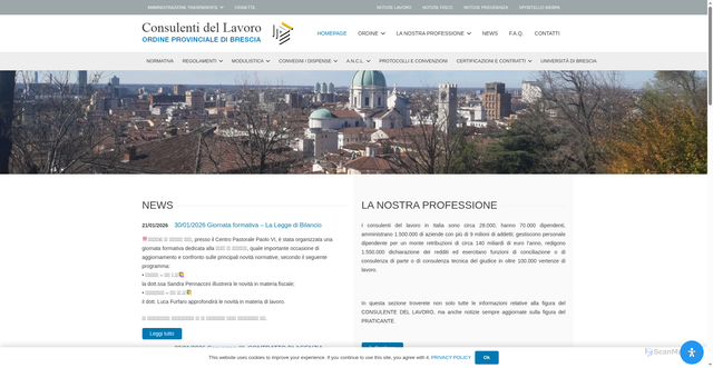 Security scan screenshot of https://consulentidellavoro.bs.it/