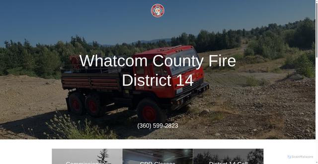 Security scan screenshot of https://whatcomfire14.gov/