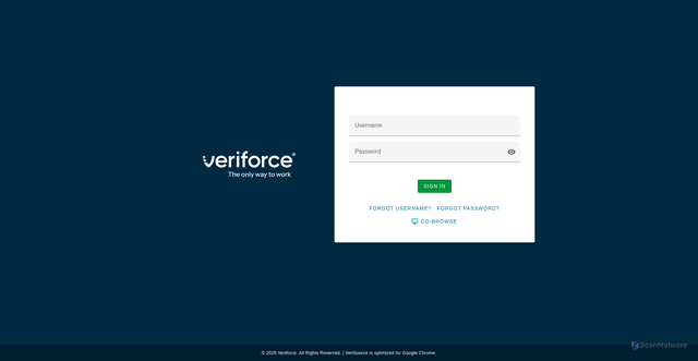 Security scan screenshot of https://veriforce.net