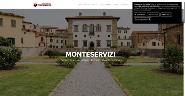 Security scan screenshot of https://monteservizi.it/