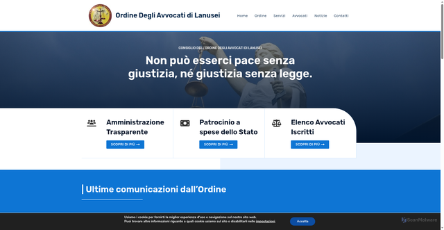 Security scan screenshot of https://www.forodilanusei.it/