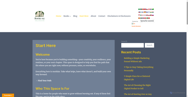 Security scan screenshot of https://neiljmilliner.com/start-here/