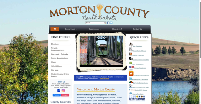 Security scan screenshot of https://www.mortonnd.gov/