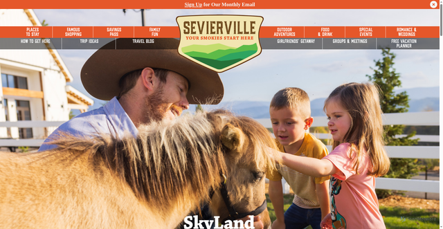Security scan screenshot of https://visitsevierville.com/Skyland-ranch-in-sevierville.aspx