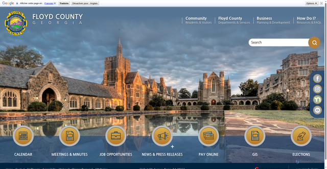 Security scan screenshot of https://www.floydcountyga.gov/
