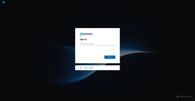 Security scan screenshot of https://communitygrp.sharepoint.com
