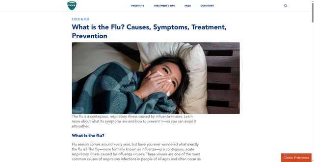 Security scan screenshot of https://vicks.com/en-us/symptom/flu