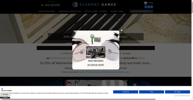 Security scan screenshot of https://elementgames.co.uk