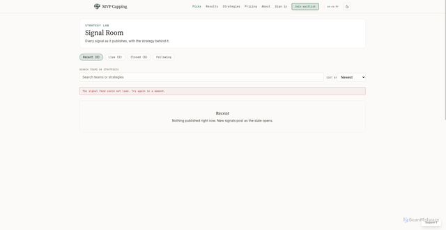 Security scan screenshot of https://mvpcapping.com/players/9312dfa7-190b-4514-b485-742ff5793dc9