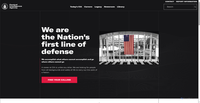 Security scan screenshot of https://www.cia.gov/