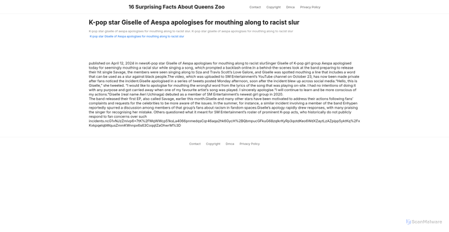 Security scan screenshot of https://soudetouthugo-su9nlcevut.edgeone.app/20465-k-pop-star-giselle-of-aespa-apologises-for-mouthing-along-to-racist-slur.html