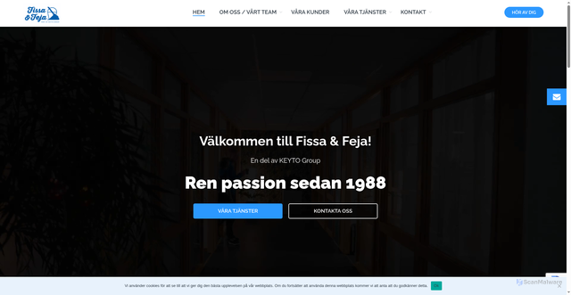Security scan screenshot of https://fissaochfeja.se