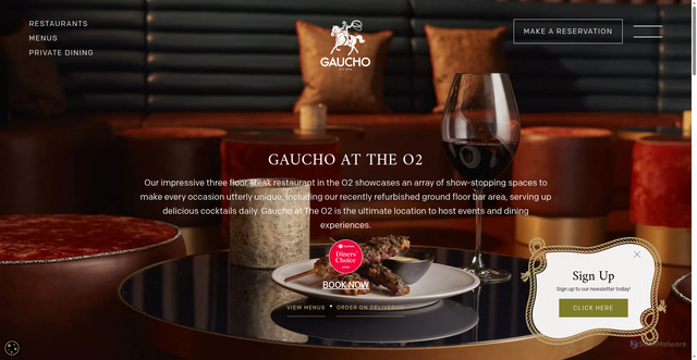 Security scan screenshot of https://gauchorestaurants.com/restaurants/the-o2/