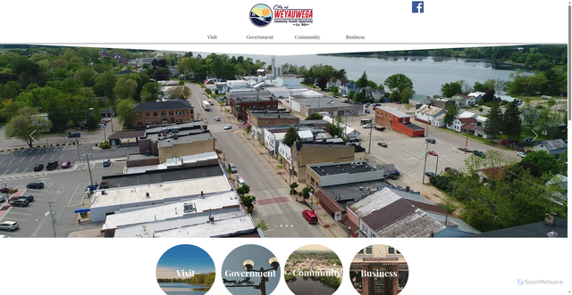 Security scan screenshot of https://www.cityofweyauwega-wi.gov/