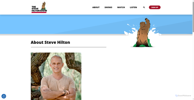 Security scan screenshot of https://stevehiltonshow.com/steve-hilton/