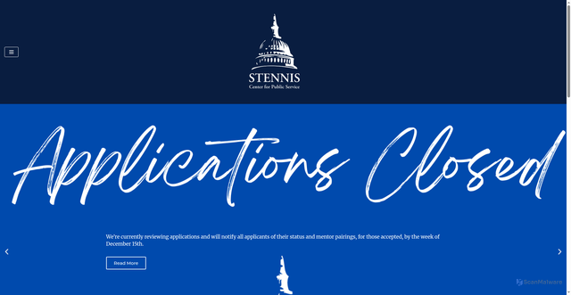Security scan screenshot of https://stennis.gov/