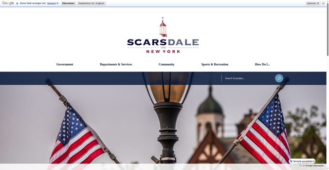 Security scan screenshot of https://scarsdale.gov/