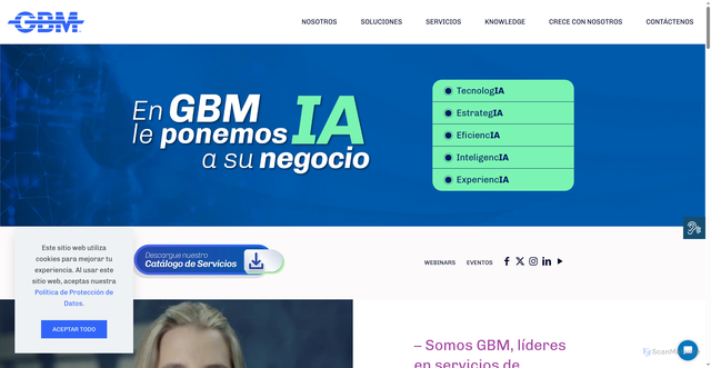 Security scan screenshot of gbm.net