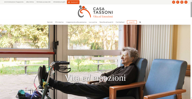 Security scan screenshot of https://www.casatassoni.it/