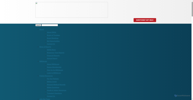 Security scan screenshot of https://emsaok.gov/