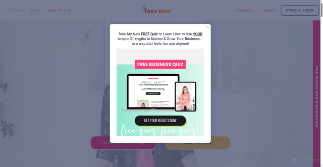 Security scan screenshot of https://thetarareid.com/