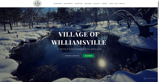Security scan screenshot of https://williamsvilleny.gov/