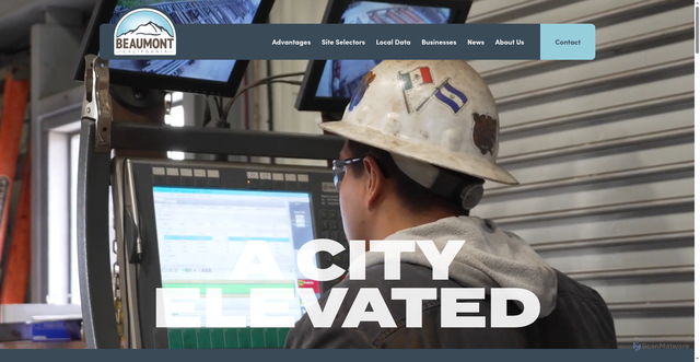 Security scan screenshot of https://beaumontcabusiness.gov/
