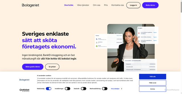 Security scan screenshot of https://bolageriet.se