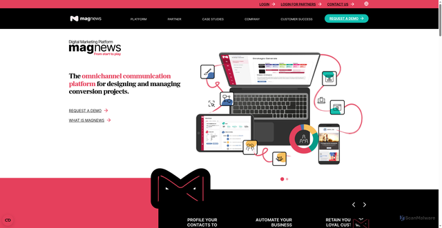 Security scan screenshot of https://magnews.net